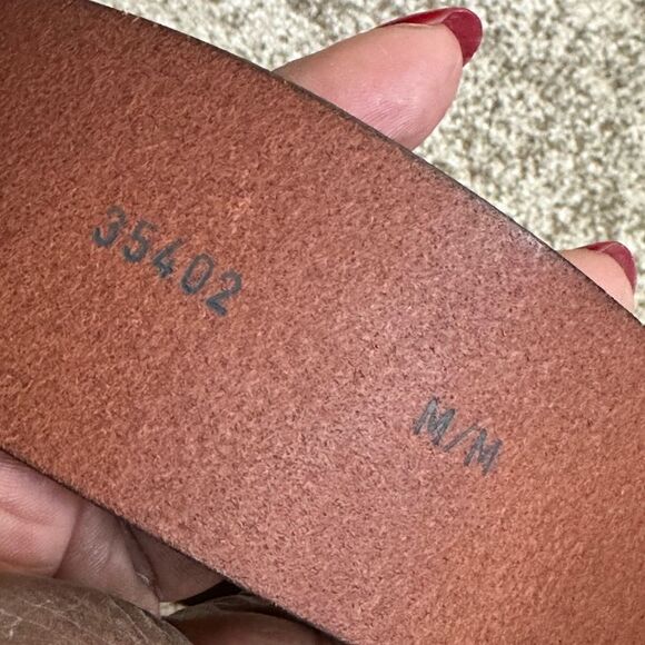 Italian Leather Brown Belt M - Picture 6 of 6